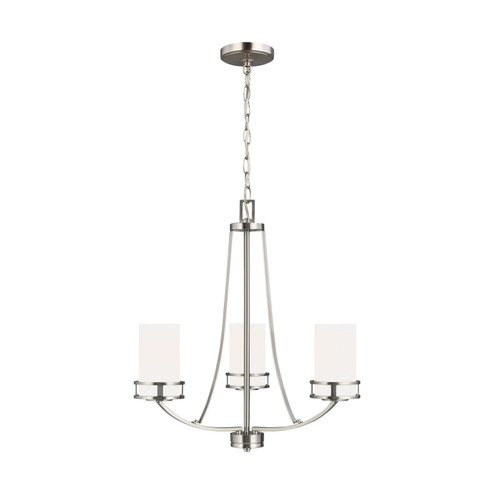 Robie Three Light Chandelier in Brushed Nickel (1|3121603-962)