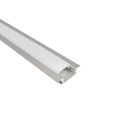 Tape Light Channel Channel with Wings in Aluminum (167|NATL2-C23A)