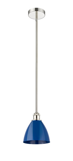 Edison One Light Mini Pendant in Polished Nickel (405|616-1S-PN-MBD-75-BL)