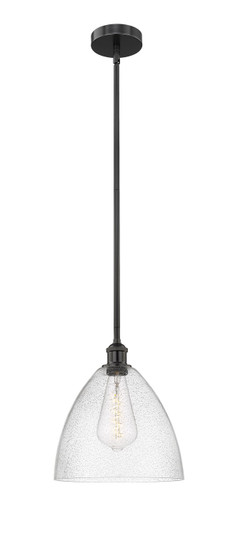 Edison One Light Mini Pendant in Matte Black (405|616-1S-BK-GBD-124)