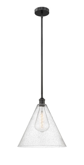 Edison One Light Pendant in Matte Black (405|616-1S-BK-GBC-164)