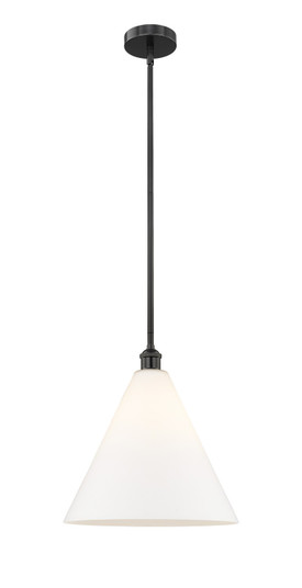 Edison One Light Pendant in Matte Black (405|616-1S-BK-GBC-161)