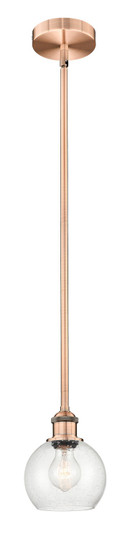 Edison One Light Mini Pendant in Antique Copper (405|616-1S-AC-G124-6)