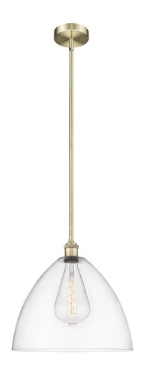 Edison One Light Pendant in Antique Brass (405|616-1S-AB-GBD-162)
