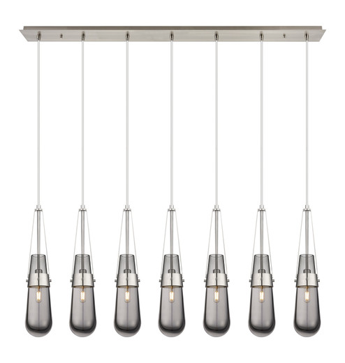 Downtown Urban LED Linear Pendant in Brushed Satin Nickel (405|127-452-1P-SN-G452-4SM)