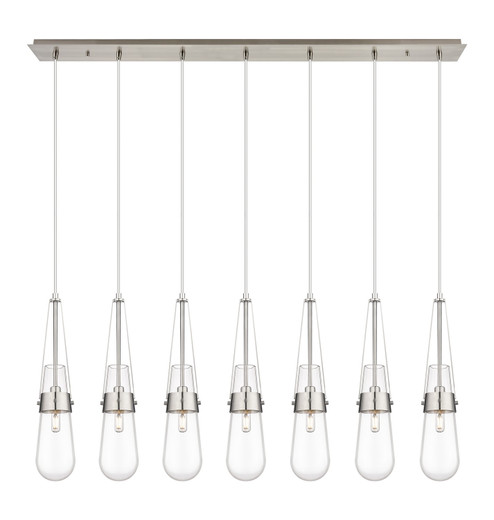 Downtown Urban LED Linear Pendant in Brushed Satin Nickel (405|127-452-1P-SN-G452-4CL)