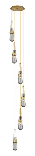 Downtown Urban LED Linear Pendant in Brushed Brass (405|123-452-1P-BB-G452-4SM)