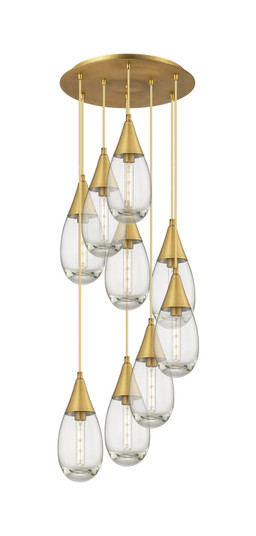 Downtown Urban LED Pendant in Brushed Brass (405|119-450-1P-BB-G450-6CL)