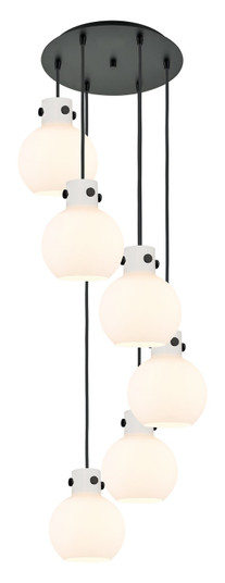 Newton LED Pendant in Matte Black (405|116-410-1PS-BK-G410-8WH)