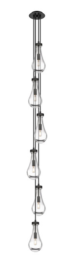 Downtown Urban LED Pendant in Matte Black (405|106-451-1P-BK-G451-5CL)