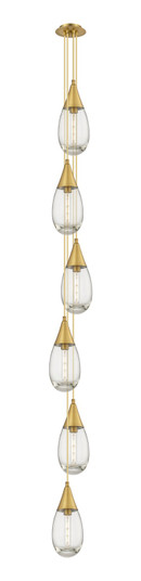 Downtown Urban LED Pendant in Brushed Brass (405|106-450-1P-BB-G450-6CL)