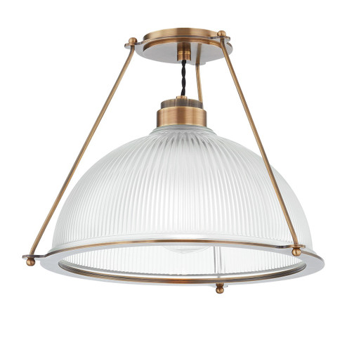 Glint One Light Semi Flush Mount in Patina Brass (67|C2118-PBR)