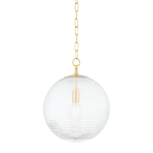 Sara One Light Pendant in Aged Brass (428|H815701L-AGB)