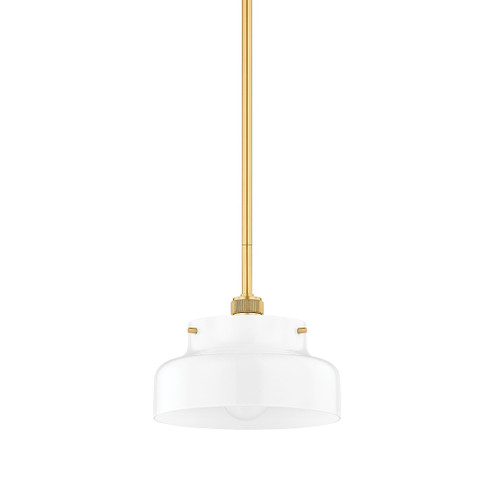 Luella One Light Pendant in Aged Brass (428|H790701S-AGB)