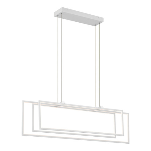 Jestin LED Linear Chandelier in White (12|84331WH)