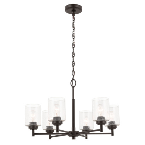 Winslow Six Light Chandelier in Bronze (12|52616OZ)