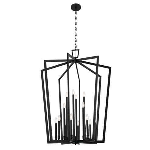 Abbotswell 16 Light Foyer Pendant in Black (12|43499BK)