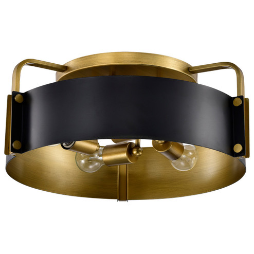 Altos Four Light Semi Flush Mount in Matte Black (72|60-7841)