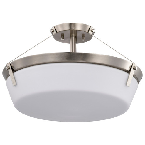 Rowen Four Light Semi Flush Mount in Brushed Nickel (72|60-7762)