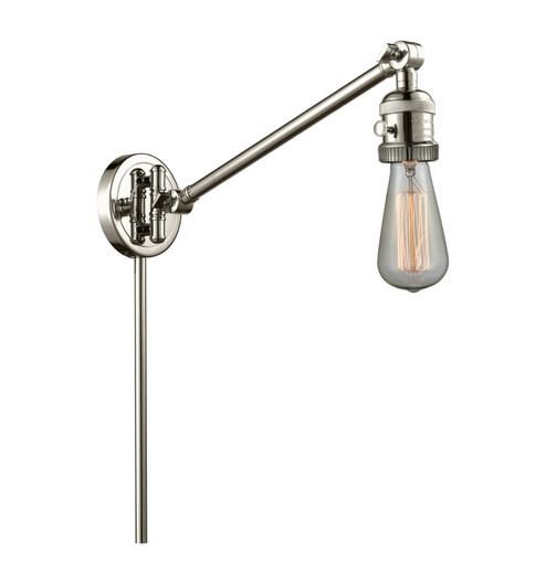 Franklin Restoration One light Swing Arm With Switch in Polished Nickel (405|237-PN)