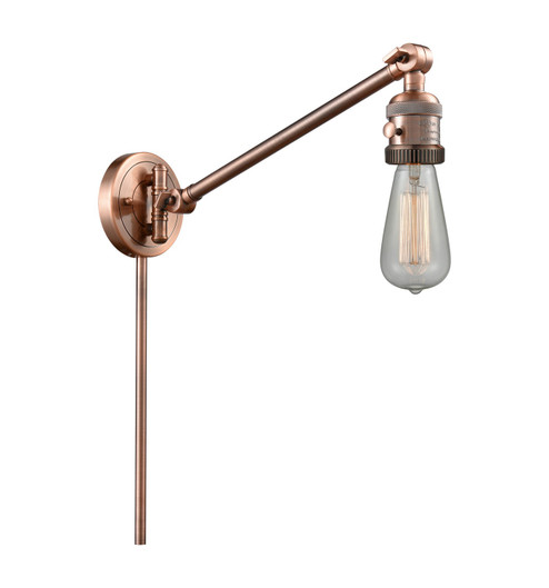 Franklin Restoration One light Swing Arm With Switch in Antique Copper (405|237-AC)