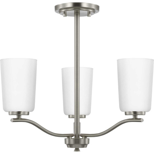 Adley Three Light Chandelier Conv in Brushed Nickel (54|P400349-009)