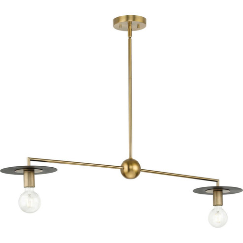 Trimble Two Light Linear Chandelier in Brushed Bronze (54|P400336-109)