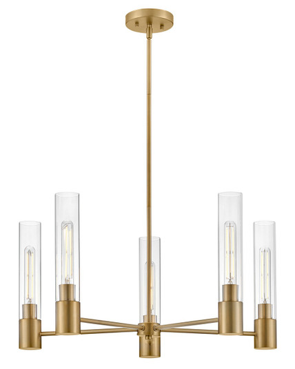 Shea LED Chandelier in Lacquered Brass (531|85405LCB)