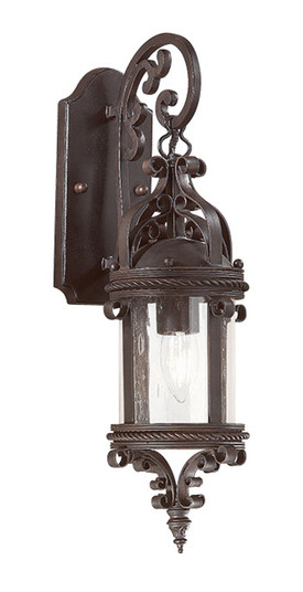 Pamplona One Light Wall Lantern in Soft Off Black (67|B9121-SFB)