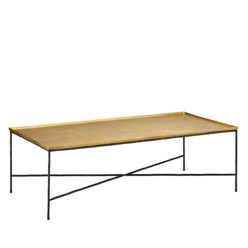 Boyles Cocktail Table in Antique Brass/Black (142|4000-0152)