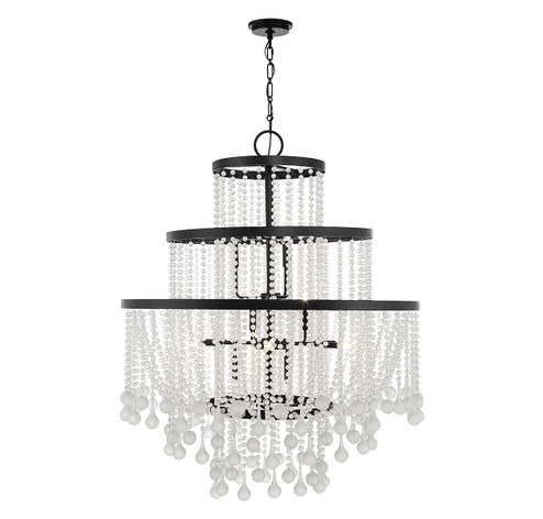 Luna 15 Light Chandelier in Matte Black (51|1-1868-15-89)