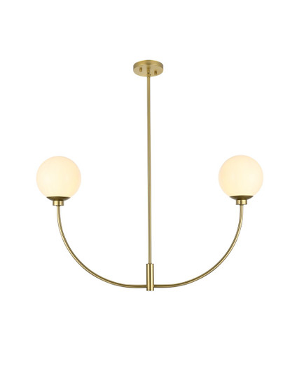 Nyomi Two Light Chandelier in Brass (173|LD816D36BR)