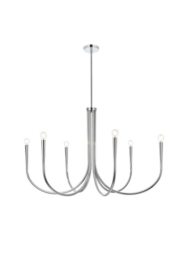 Layne Six Light Chandelier in Chrome (173|LD722D42C)