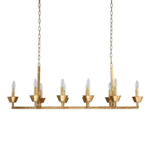 Eden Ten Light Chandelier in Gold (374|H23109-10G)