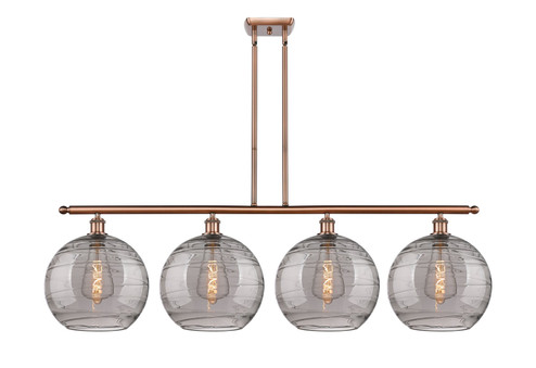 Ballston Four Light Island Pendant in Antique Copper (405|516-4I-AC-G1213-12SM)