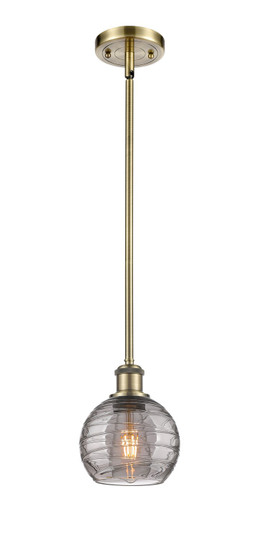 Ballston One Light Mini Pendant in Antique Brass (405|516-1S-AB-G1213-6SM)
