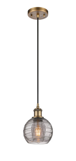 Ballston One Light Mini Pendant in Brushed Brass (405|516-1P-BB-G1213-6SM)