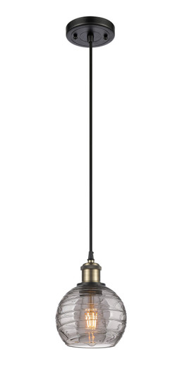 Ballston One Light Mini Pendant in Black Antique Brass (405|516-1P-BAB-G1213-6SM)