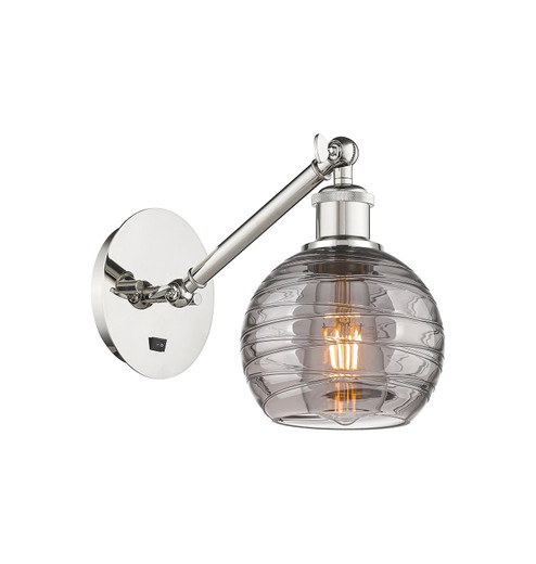 Ballston One Light Wall Sconce in Polished Nickel (405|317-1W-PN-G1213-6SM)