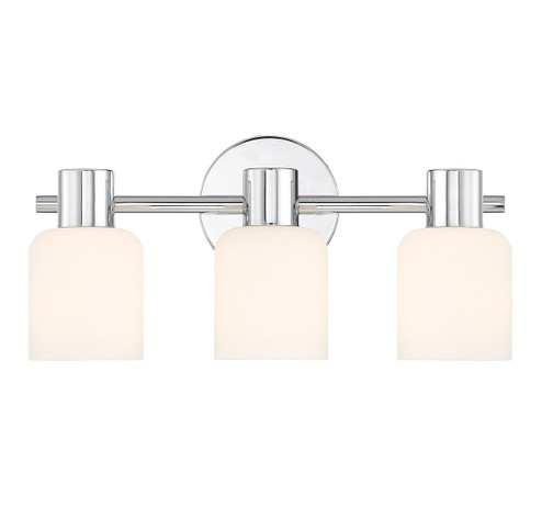 Strand Three Light Bathroom Vanity in Chrome (159|V6-L8-9022-3-11)