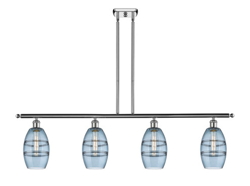 Ballston Four Light Island Pendant in Polished Chrome (405|516-4I-PC-G557-6BL)