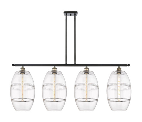 Ballston Four Light Island Pendant in Black Antique Brass (405|516-4I-BAB-G557-10CL)