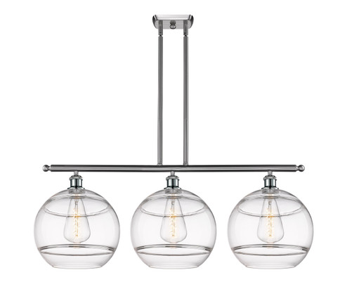 Ballston Three Light Island Pendant in Brushed Satin Nickel (405|516-3I-SN-G556-12CL)