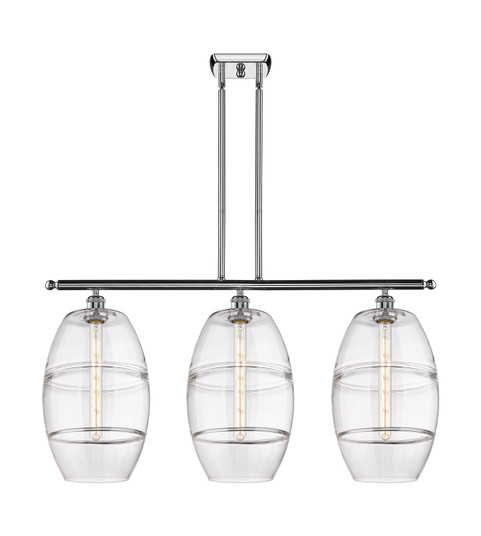 Ballston Three Light Island Pendant in Polished Chrome (405|516-3I-PC-G557-10CL)