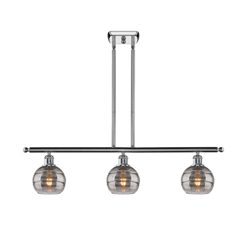 Ballston Three Light Island Pendant in Polished Chrome (405|516-3I-PC-G556-6SM)