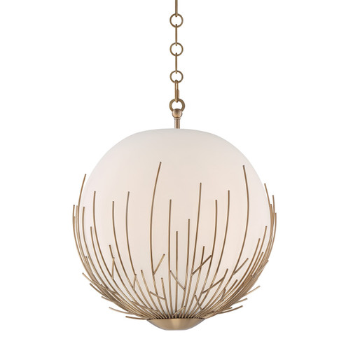 Consus Five Light Pendant in Aged Brass (360|P30061-5-AGB)