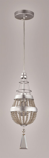 Arbelos One Light Mini Pendant in Painted Silver (360|MP40007-1-PS-SC)