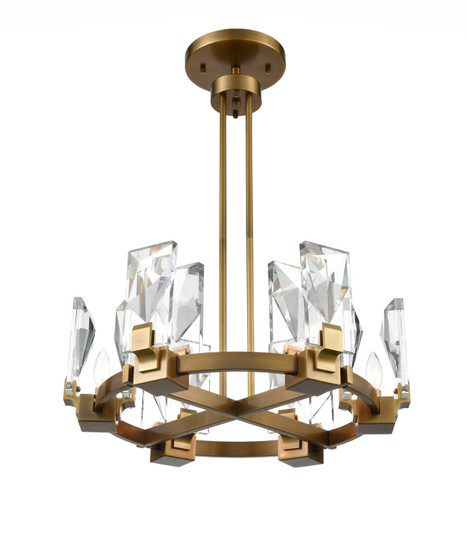 Horizon Six Light Chandelier in Aged Brass (360|CD10353-6-AGB)