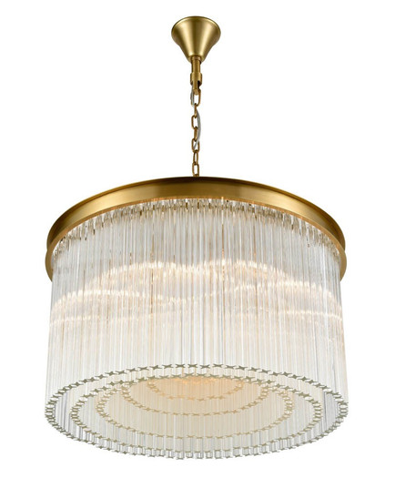 Lumineer 15 Light Chandelier in Aged Brass (360|CD10326-15-AGB)