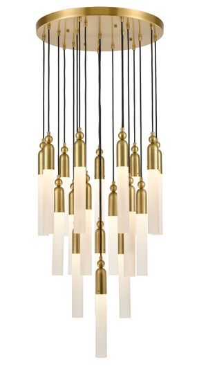 Fusion 19 Light Chandelier in Aged Brass (360|CD10320-19-AGB)